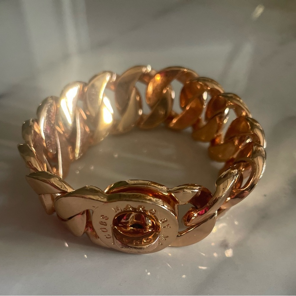 Marc Jacobs Rose Gold Link Chain Bracelet